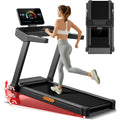 Fitness Treadmill with Incline, Foldable Compact Treadmills for Home with Pulse Sensors, Max 400 LBS Capacity, 3.5HP Quiet Brus