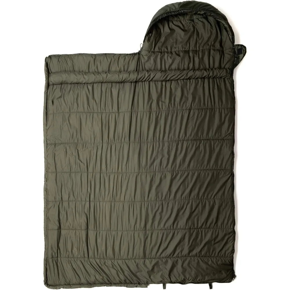 Military-Grade Navigator Sleeping Bag with Compression Sack for Outdoor Camping Adventures