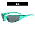 Kedun European and American Futuristic Tech Sunglasses Y2K Millennium Sunglasses Trendy Retro High-End Sunglasses Street Style