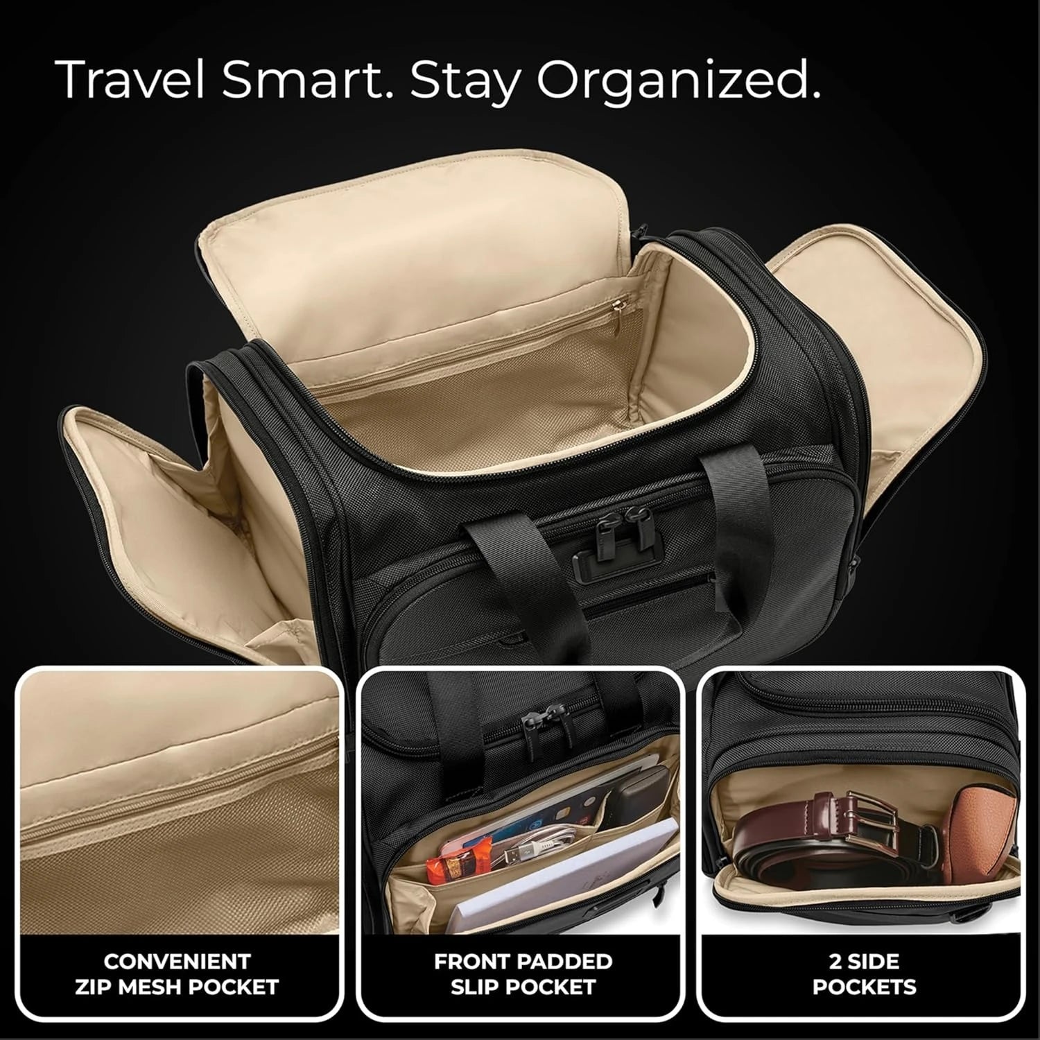 Travel Duffel Bag - Weekender & Overnight Luggage for Women & Men, Softside Bag
