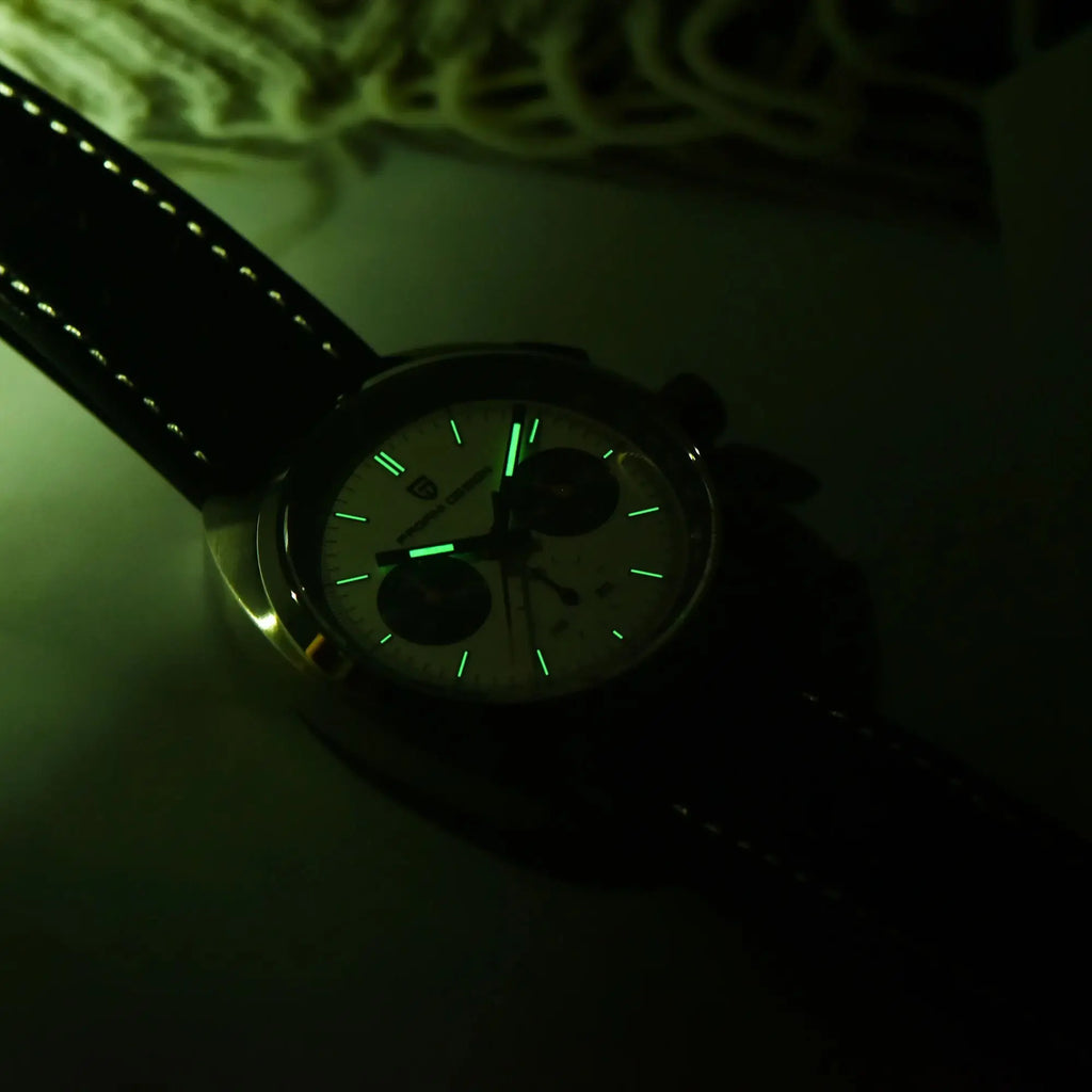 PAGANI DESIGN 2025 New Panda Dial Men Watches Luxury Quartz Watch For Men Japan VK63 Sport Chronograph Sapphire glass Wristwatch