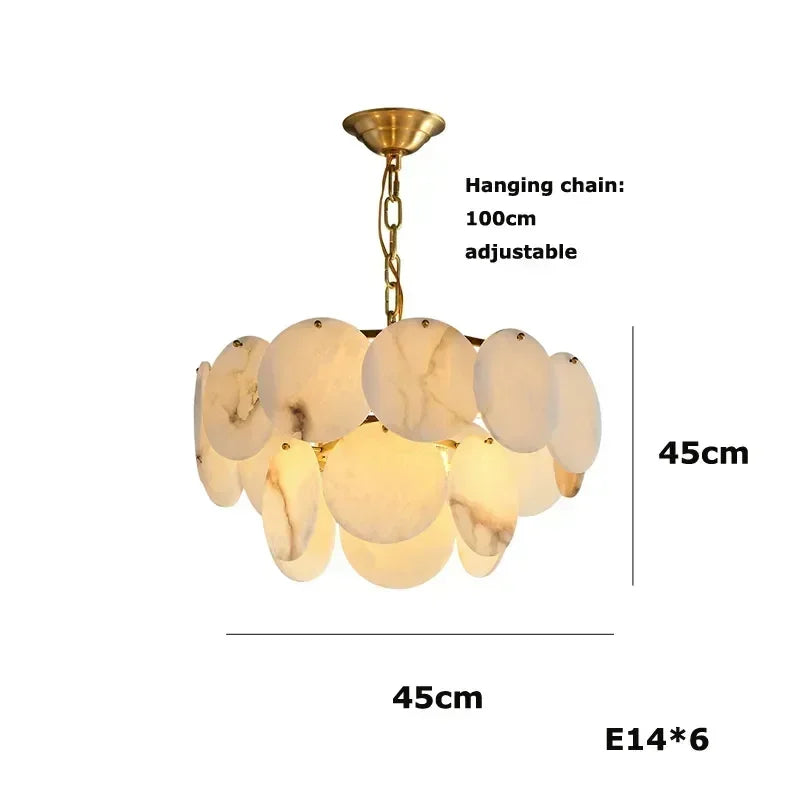 Modern Natural Marble Living Room Chandeliers For Kitchen Island Pendant Lamps Dinning Room Bedroom Indoor Decor Lustre Fixtures