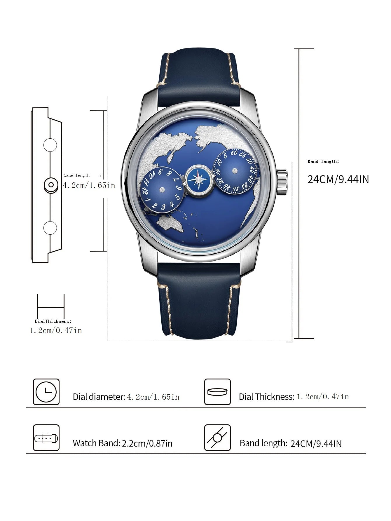 OBLVLO men's mechanical watches, fully automatic classical style business men's watches, men's timepieces, novel men's watches