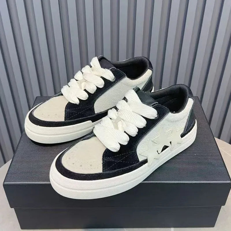 Genuine leather thick soled white shoes for women 2025 new breathable casual board shoes flat sports shoes for men