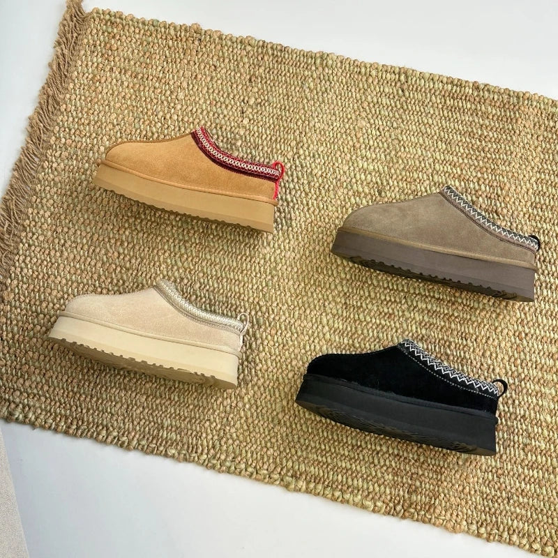2025 New Women's Fashion Warm Plush Waterproof Snow Boots with Suede Sanding Texture By A Famous Luxury Designer As A Versatile
