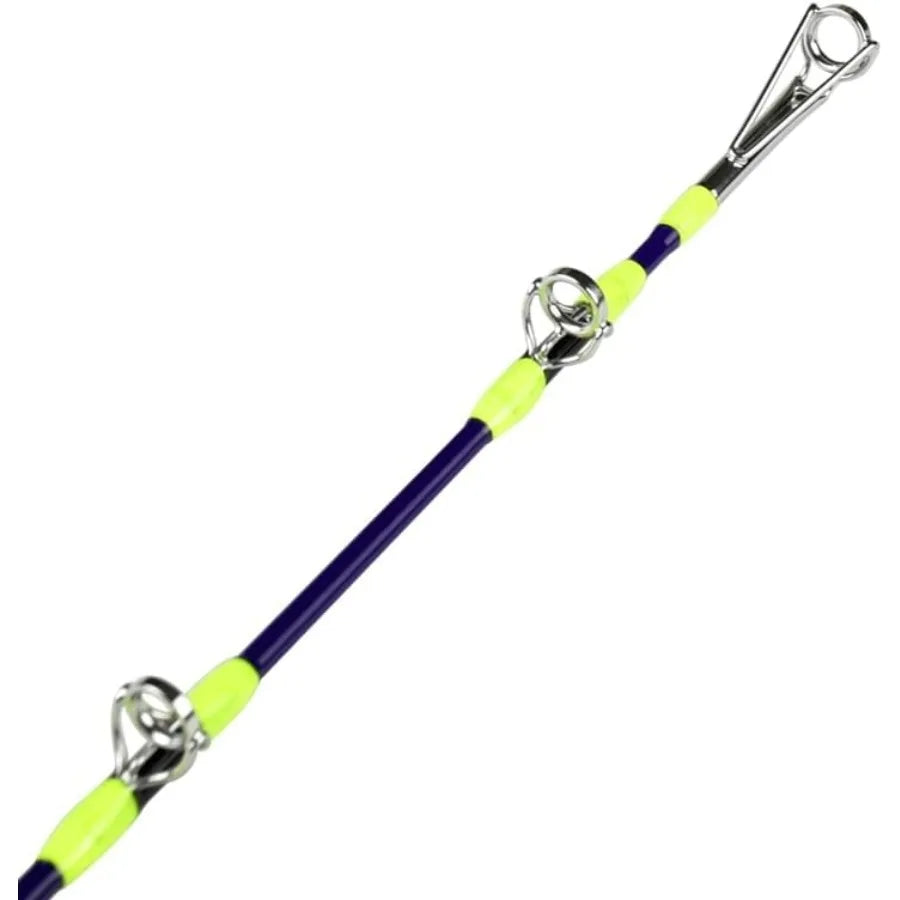 Catfish Fishing Rods 7'6 OnePiece Glow with Black Light for Nighttime Catfishing Medium Heavy Power Casting Rod
