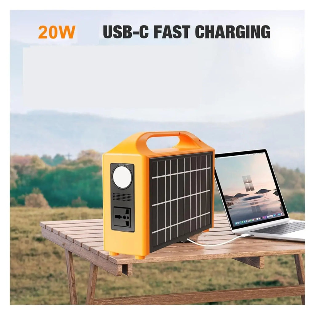Portable Power Station, 100W Portable Power Station 110V 220V Solar Generator UPS e Bank 24000mAh With Panel For, Customized