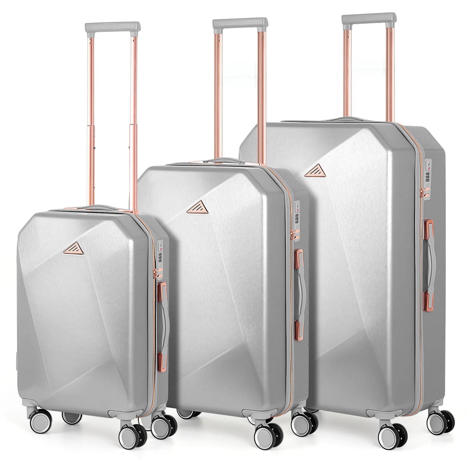 3-Piece Softside Luggage Set with Spinner Wheels - Lightweight 20/24/28in Travel Suitcase for Airline Check-In & Trips