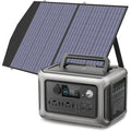 R600 Solar Generator with SP027 solar panel included, 600W 299Wh LiFePO4 Portable Power Station with 100W Solar Charger, UPS Bat