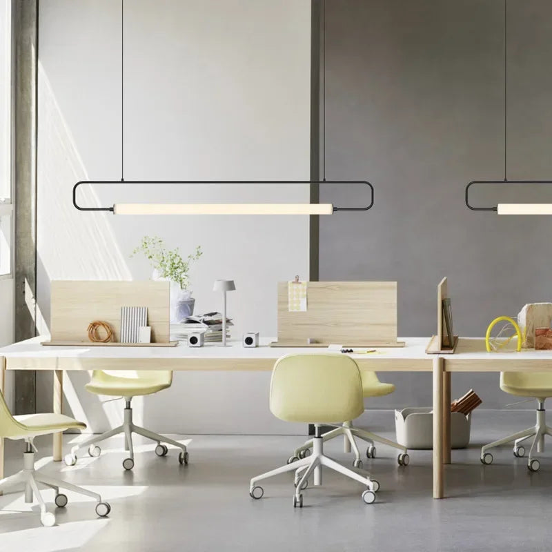 Nordic Modern LED Pendant Light Iron Minimalist Black Gold Home Decor Chandelier Dining Room Kitchen Island Bar Light Fixtures