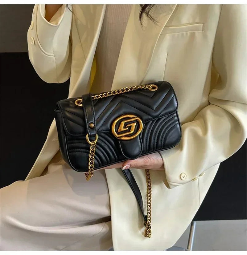 Luxury Marmont bag Gold Chain Sheepskin velvet purse designer Handbags Original Genuine Leather women Shoulder Bee Bags A2 BG2