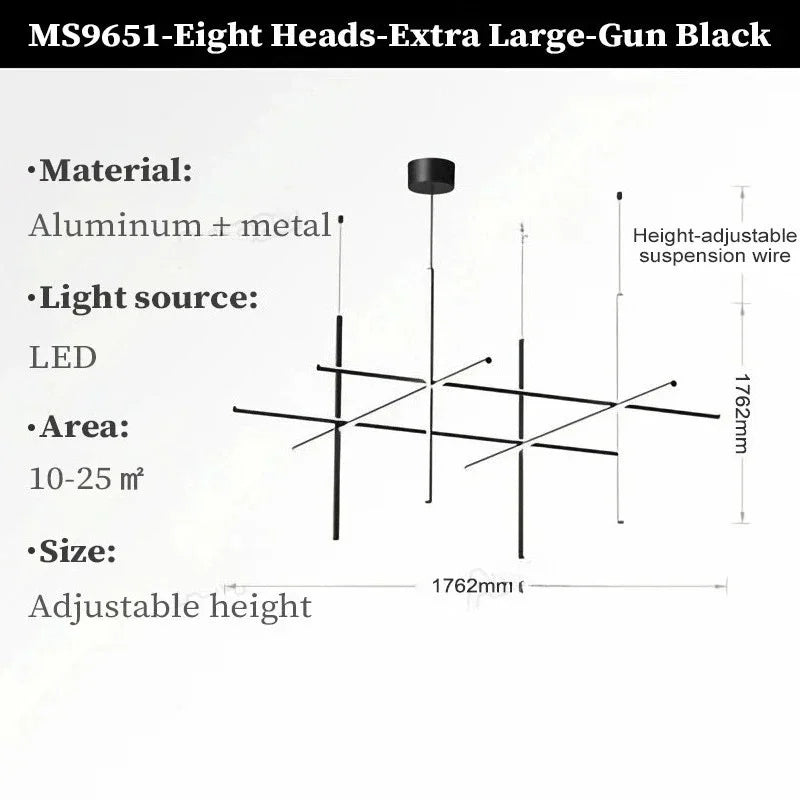Modern LED Simple Tube Gold Chandeliers For Villa Living Room Kitchen Bar Pendant Lamps Interior Hanging Lighting Luminaires