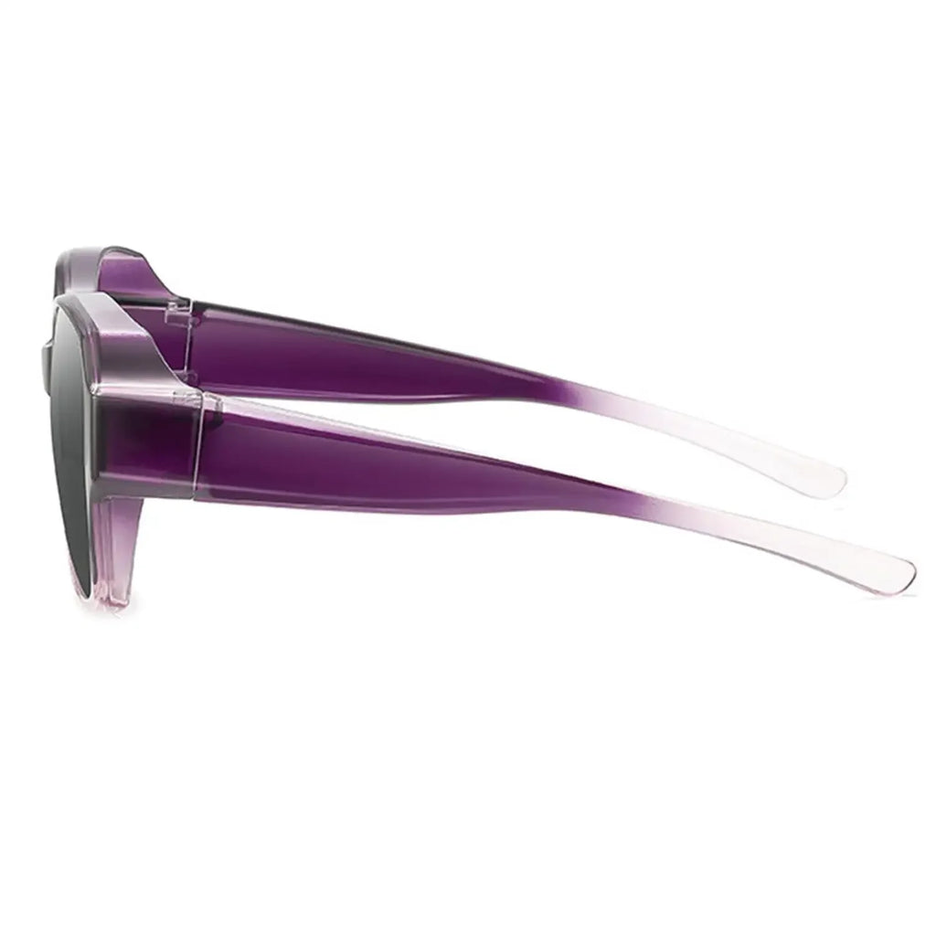 2025 New Sunglasses Myopia Glasses Cover Polarized Sunglasses Folding Fit Over Glasses Men Women UV400 Wear