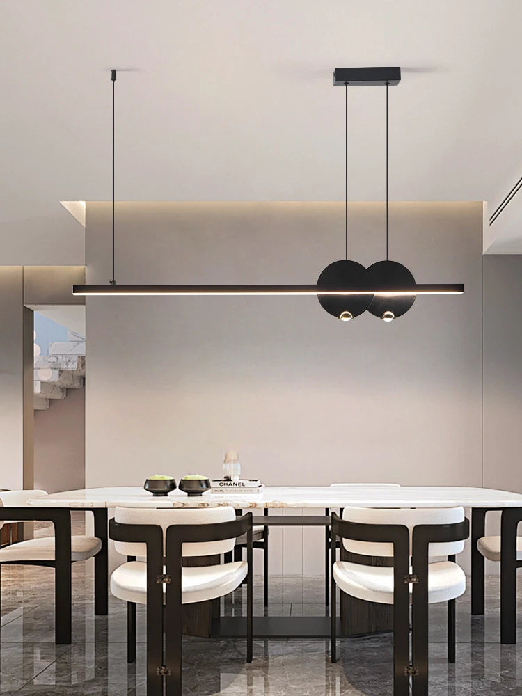 Dining room chandelier Nordic modern lamp dining table bar lamp restaurant lights kitchen lights office company led strip lamps