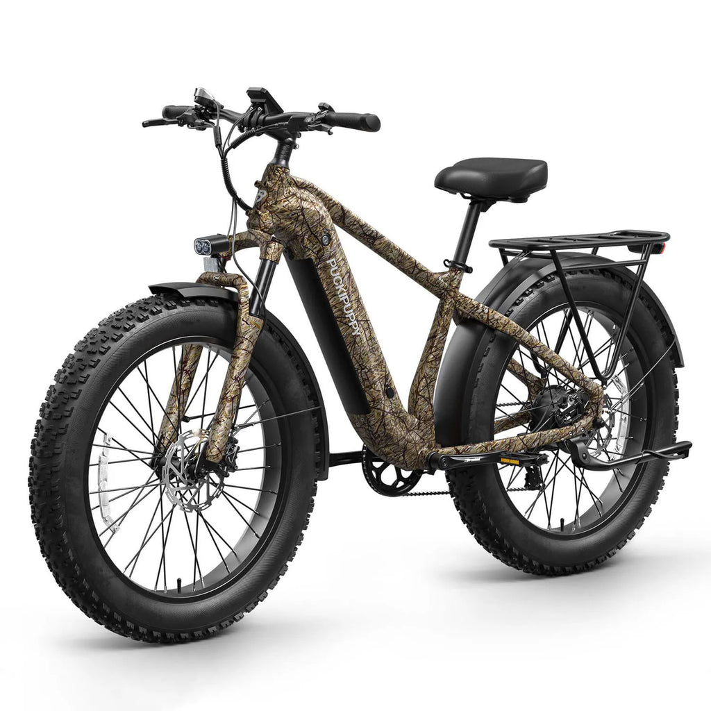 PUCKIPUPPY Beagle II Electric Bike 26"Fat Tire 80Miles Range Electric Mountain Bike 960W 48V 15AH Ebike With 2-Year Warranty