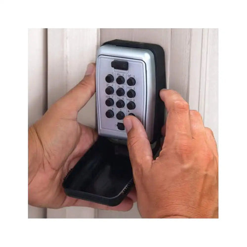 0.004 cu. ft. Combination Lock Gray Lock Box， smart lock ， door lock smart ， password