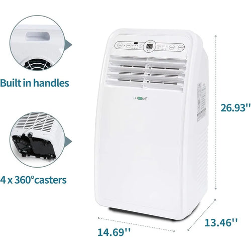 2024 New Portable Air Conditioner 8000 BTU Compact AC Unit with Cooling Dehumidifier Fan Remote Control and Window Mount Kit In