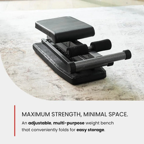 5 in 1 weight bench, adjustable and folding for bench press, strength training and full body workouts