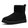 Evshine Winter Mini Snow Boots For Women Plush Lined Warm Suede Snow Boots Comfy Fuzzy Boots Fur Home Ankle Boots Lady Snow Boot