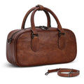 Leather Crossbody bags for Women, Top Handle Purses, Barrel Satchel Handbags with Adjustable Shoulder Strap