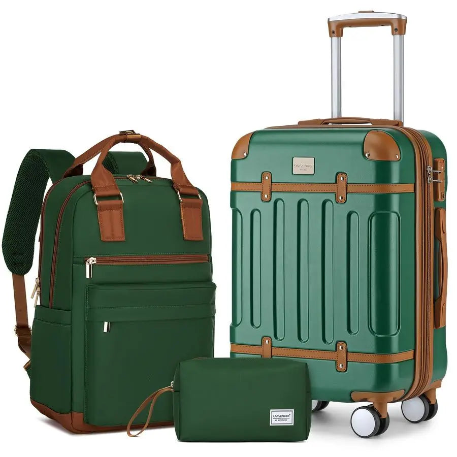 Sets 3 Piece Expandable Carry on Luggage 22x14x9 Airline Approved Hardshell Suitcase with Wheels TSA Lock, Lightweight Suitcase