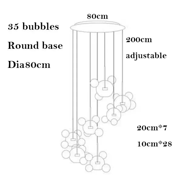 Postmodern Hanglamp Matglas Globes Eetkamer Iron Bubbles Ball Glass Light For  Foyer Kitchen Dinning Room Island Led Pendant