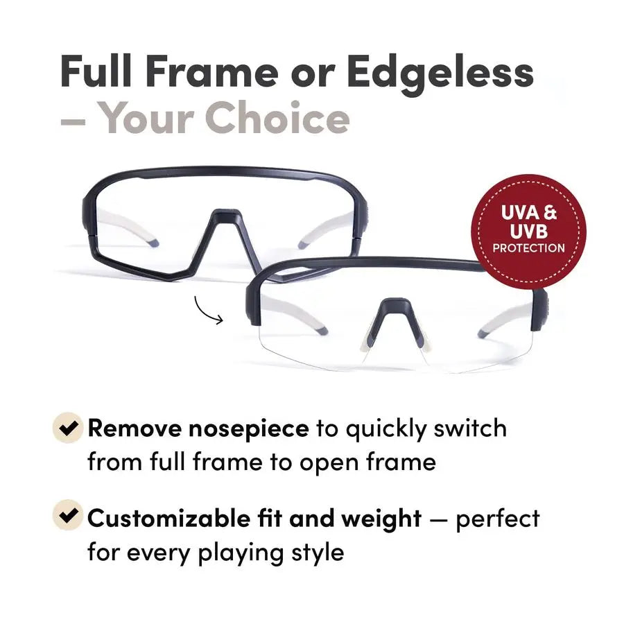 Pickleball Pivot Pickleball Glasses for Men amp Women Eye Protection Photochromic Lens Provides Sun amp Impact Protection in All