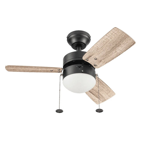 3 Pack 30 Inch Modern Bronze Ceiling Fan with Light Pull Chains Reversible Blades Indoor Quiet Performance Energy Saving