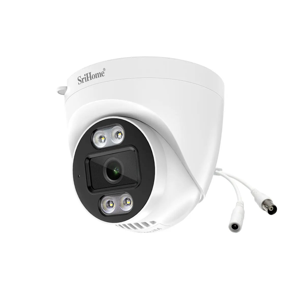 Srihome NVS008-AHD030B 2MP 1080P  4CH Full Color  Wired DVR Kit Home Security CCTV Monitor