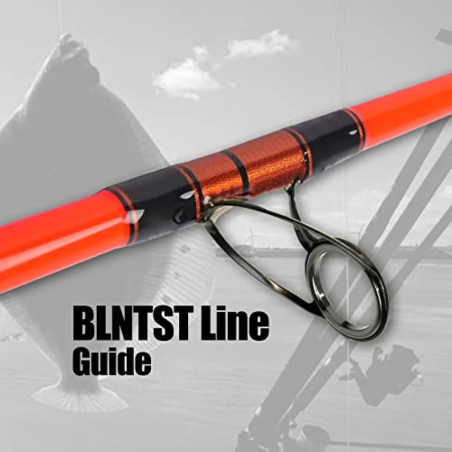 Surf Spinning Fishing Rod 2Piece 3Piece 4Piece Carbon Fiber Travel Fishing Rod with Noctilucent Tip for Portable Anglin