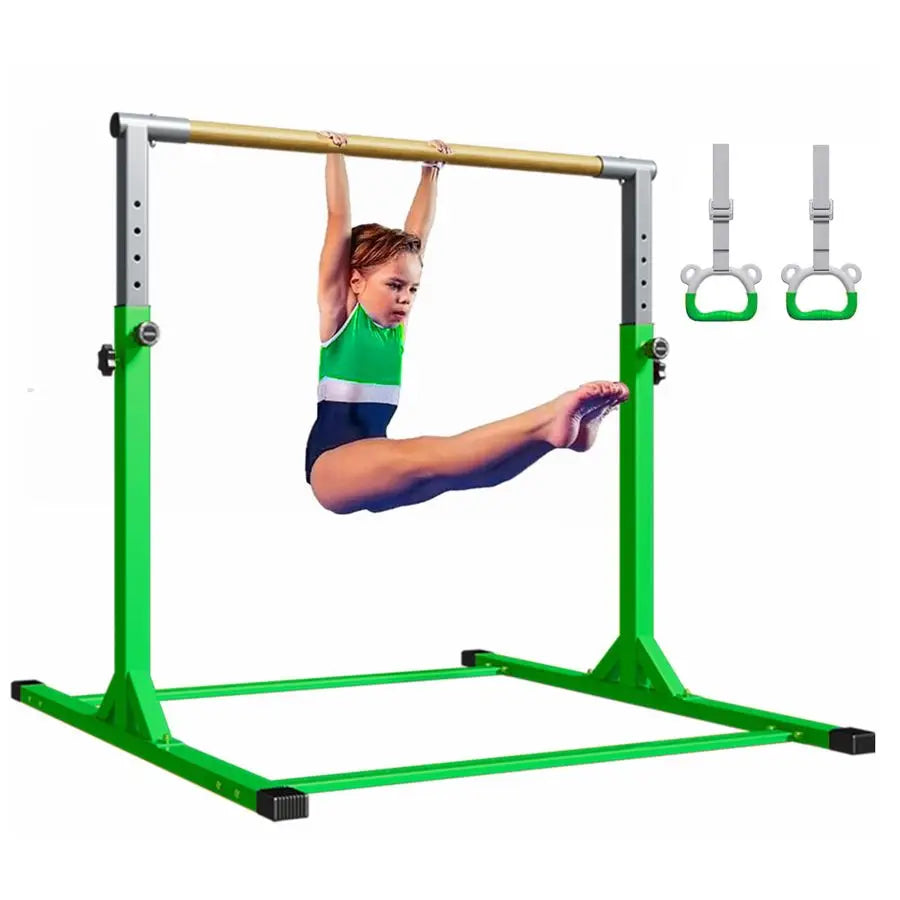Gymnastics Bar Childrens Horizontal Bar Indoor Gym Bar NonSlip Protection Adjustable Height 103158 cm Gym Equipment for Home Tra