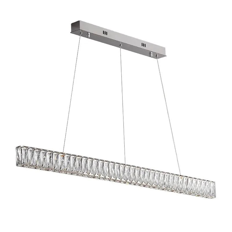 Modern Simple Modern Chandelier Luxury Interior Decoration Hotel Bar Kitchen Living Room Crystal Pendant Lamps Strip Led Light