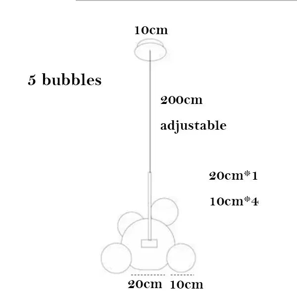 Postmodern Hanglamp Matglas Globes Eetkamer Iron Bubbles Ball Glass Light For  Foyer Kitchen Dinning Room Island Led Pendant