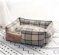 Large Soft Removable Washable Dog Bed with Warm Pet Mat for Dogs and Cats, Ideal for Sleeping and Comfortable Resting