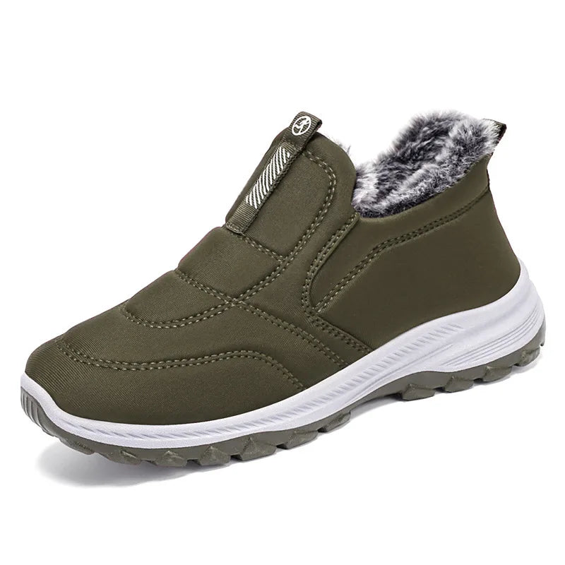 Winter Women Boots Outdoor Snow Boots Warm Lightweight Cotton Boot Non-slip Hiking Walking Shoes Fur Comfortable Women Ankle Boo