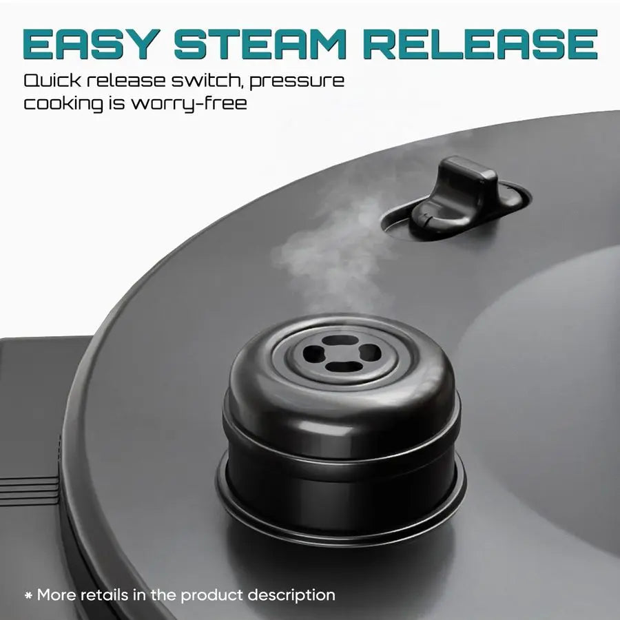 Electric Pressure Cooker 8 Quart Stainless Steel Multi Cooker Electric for Pressure 16in1 Rice, Steamer, Yogurt Maker, Slow Cook