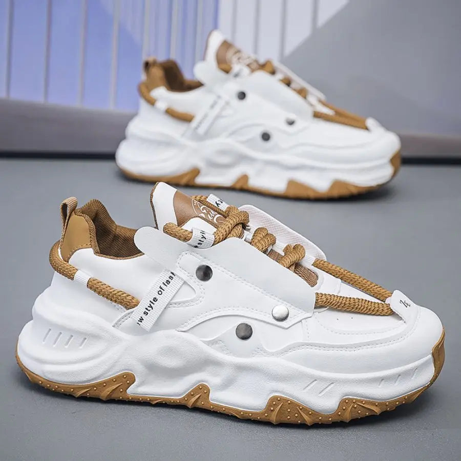 New thick-soled height-increasing dad shoes for men throughout the four seasons, versatile outdoor sports shoes for teenagers