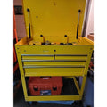 Customized.Roller Cart Tool Cabinet Storage Chest Box Glossy 4 Drawer 580 Lb. Capacity - Yellow