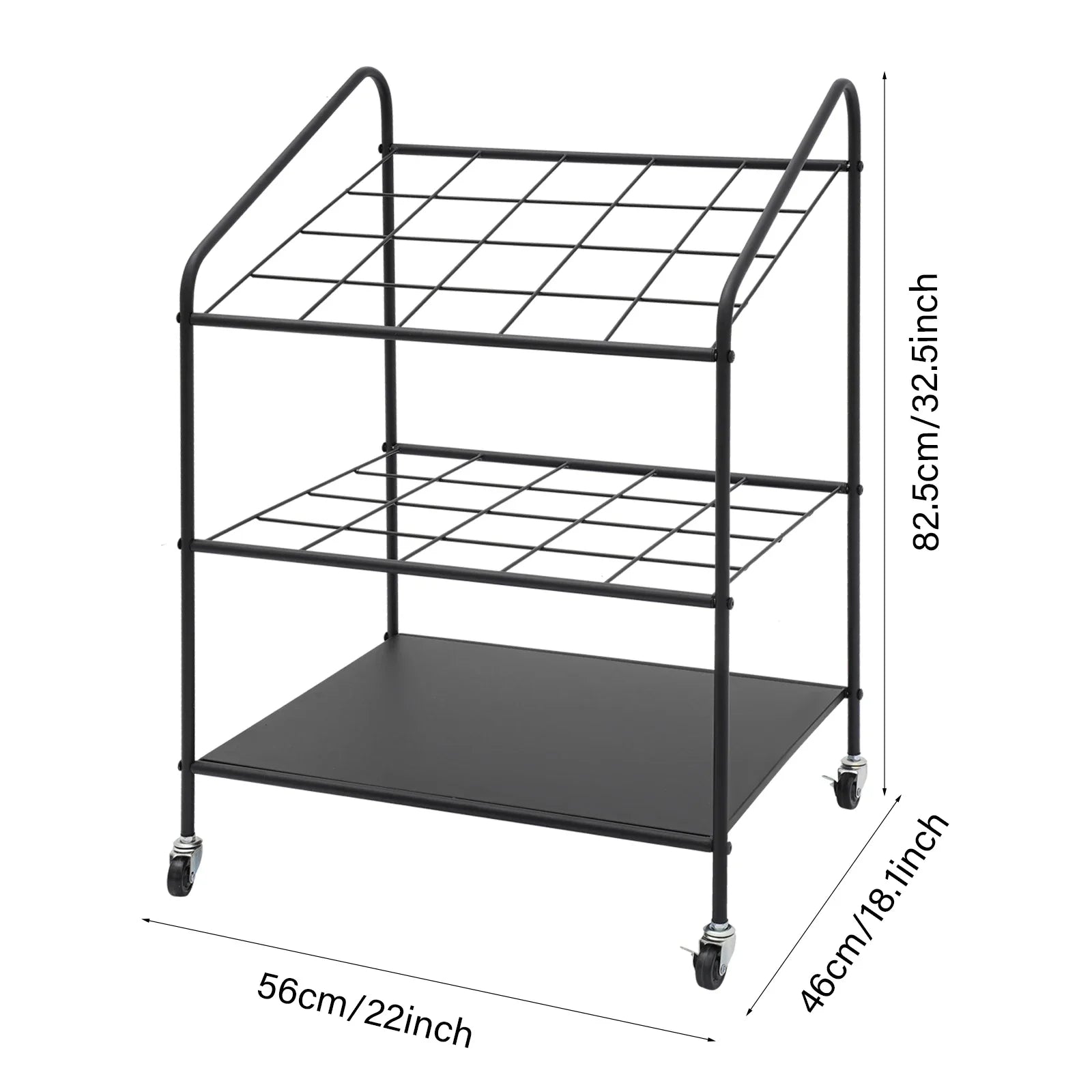 Three Layer 20 Slot Metal Drawing/Document Storage Rack for office school to store office supplies, folders, personal items