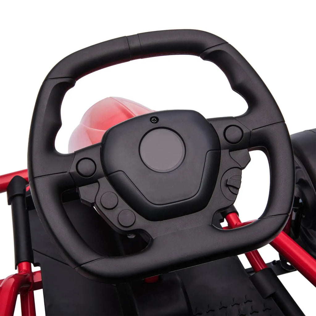 Kids Electric Ride-on Go Kart 24V Battery Powered Drifting Car Toys with Safety Features for Outdoor Fun Ages 8 to 12