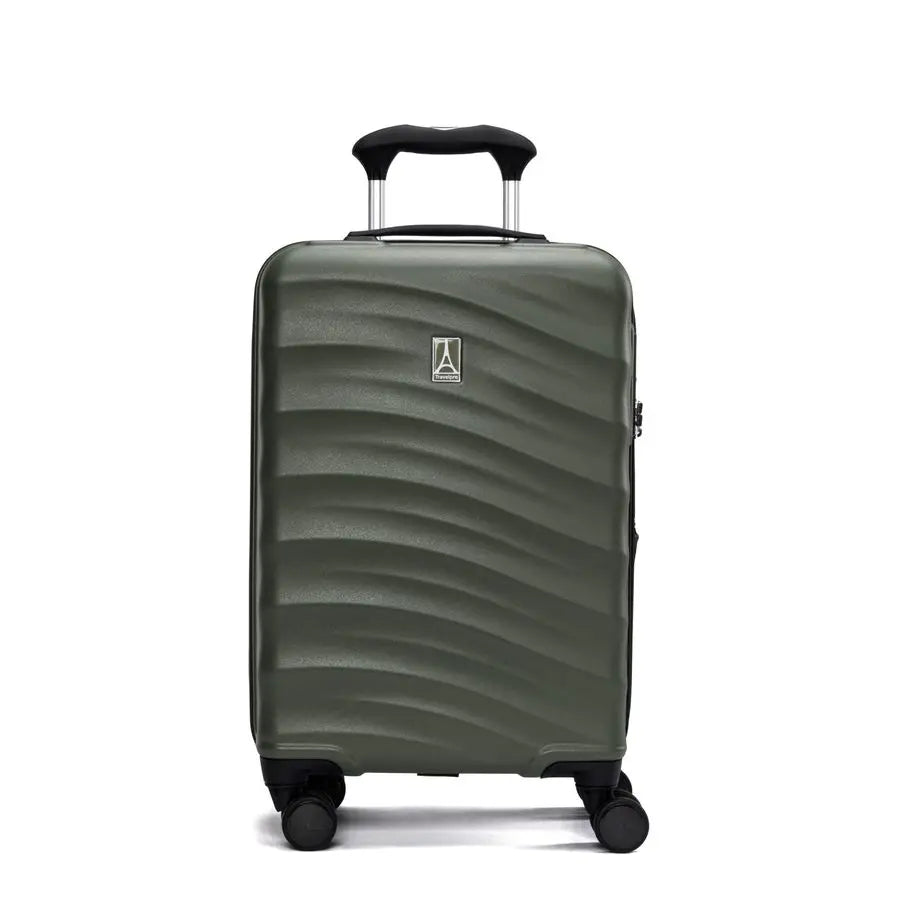 Air V2 Hardside Expandable Carry on Luggage, 8 Spinner Wheels, Lightweight Hard Shell Suitcase, TSA lock, Slate Green, Compact C