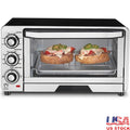 Custom Toaster Oven Broiler 1800W Stainless Steel Nonstick Easy Clean 6 Slices Toast 11 Inch Pizza Automatic Shutoff Bake Broil