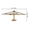 Gold Five-Point Star Ceiling Light Romantic Ice Pattern Star Ceiling Lamp - Nordic Style Gold Finish for Living Room/Bedroom
