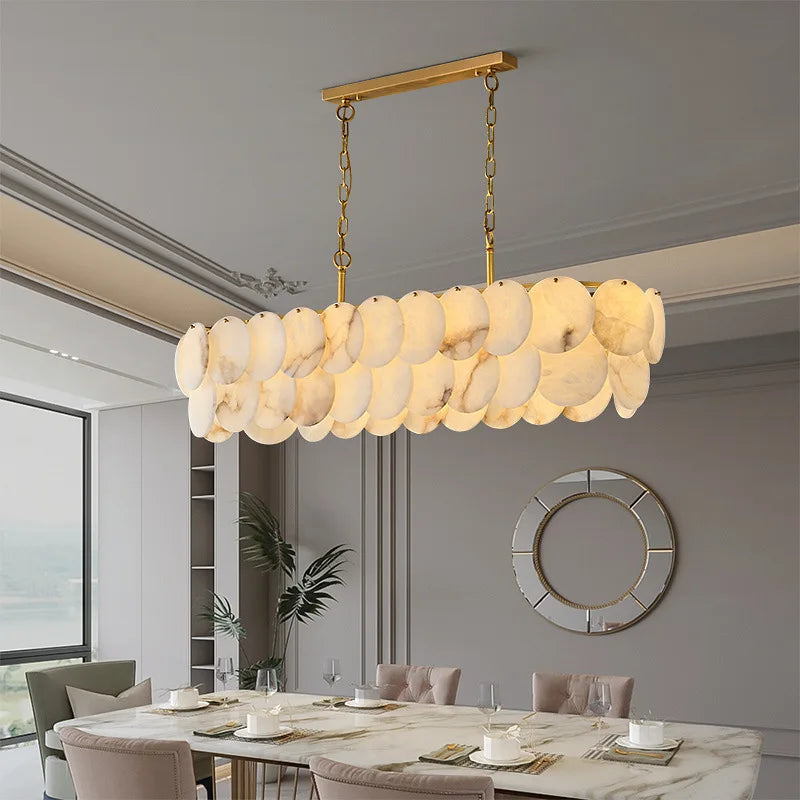 Modern Natural Marble Living Room Chandeliers For Kitchen Island Pendant Lamps Dinning Room Bedroom Indoor Decor Lustre Fixtures