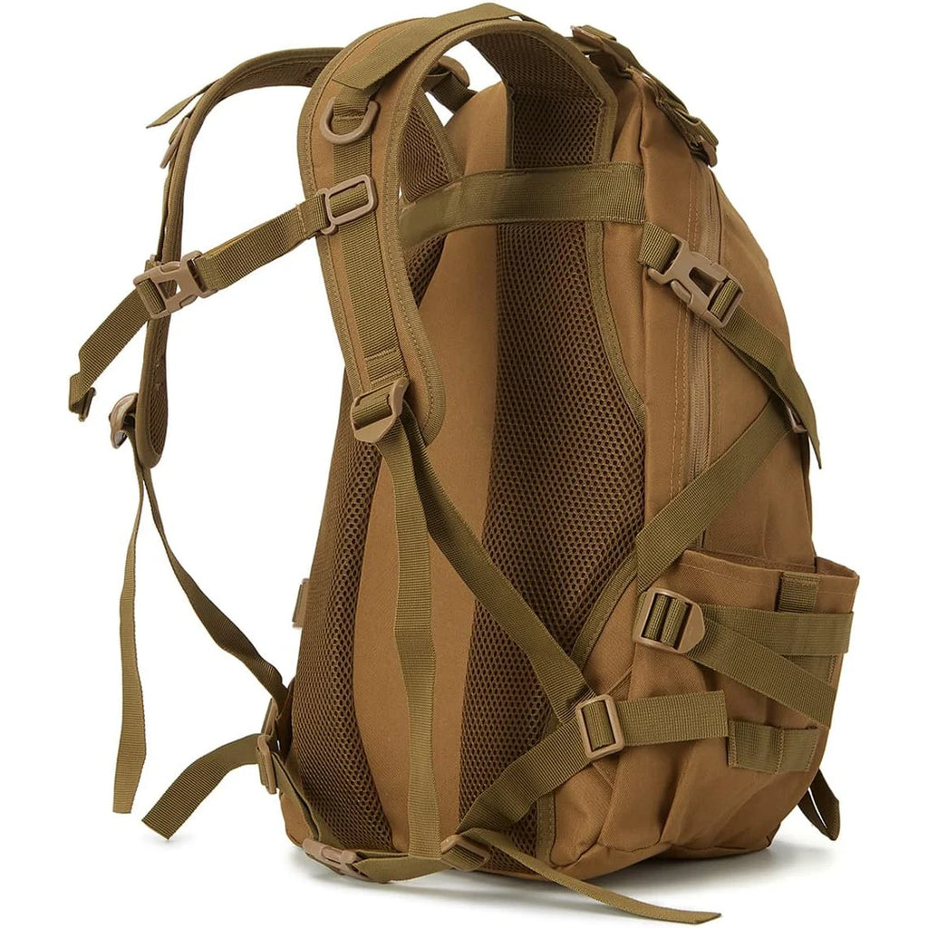 Tactical backpacks and emergency backpacks with modular loading systems, featuring reflective strips, suitable for daily use.
