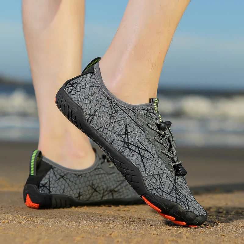 Summer Quick-Drying Beach Water Shoes Unisex Swimming Aqua Slippers Outdoor Activities Surfing on The Sea Five Finger Sandals