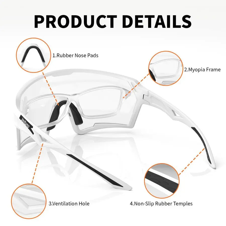 Cycling Sunglasses for Men Women Youth, UV Protection Sports Sunglasses for Baseball, Running, Driving