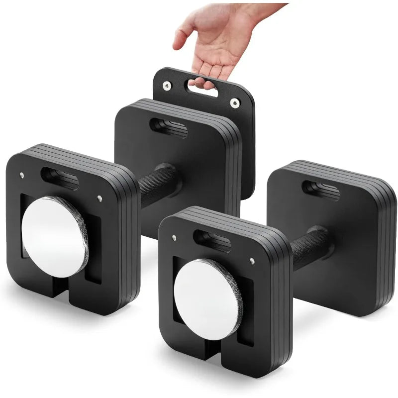 NEW Adjustable Dumbbell Set, 10-50/80lb, 5lb Increments, Quick-Lock Square Weight Dumbbells for Home Gym Fitness (50×2)