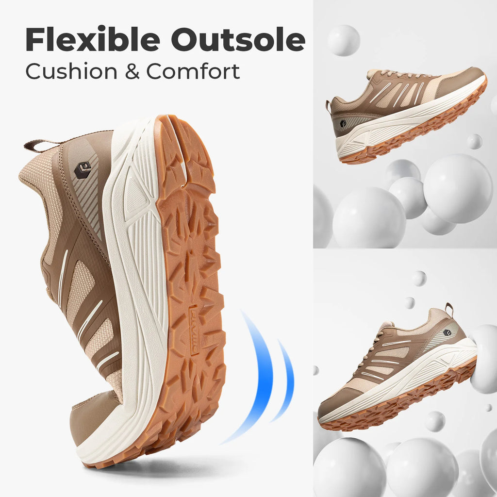 Fittington Shoes For Man Wide Toe Box Man Sport Sneakers Running Shoes For Heel Pain & Plantar Fasciitis Relief