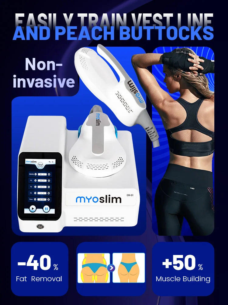 HI-EMT EMS Muscle Sculpt Machine 6500W Slimming Weight Loss Body Stimulator with One Handle for Fitness And Wellness